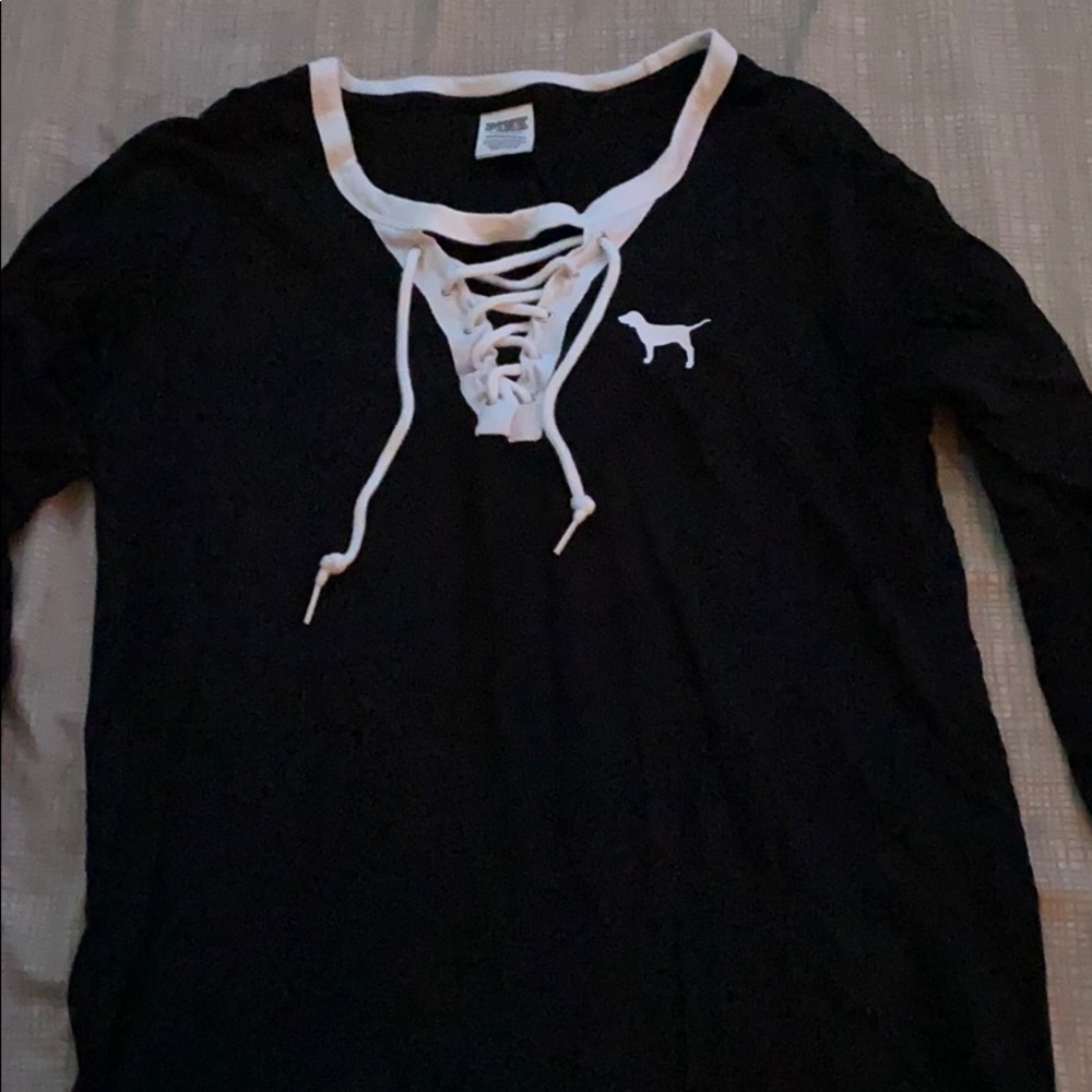 Black long sleeve top